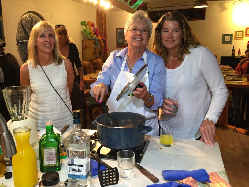 Cooking class in Baja female travel groups