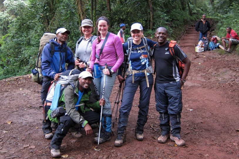 Group picture before ascending Kilimanjaro