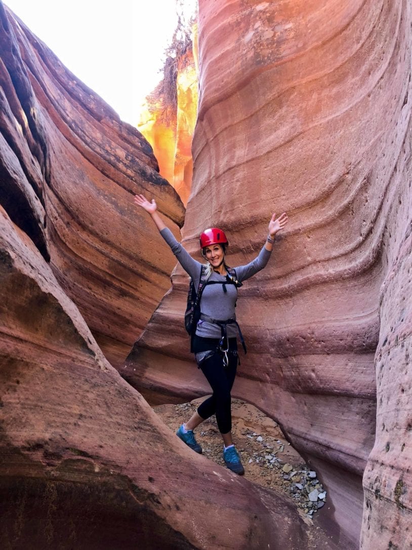 Canyoneering in ZIon adventure women travel