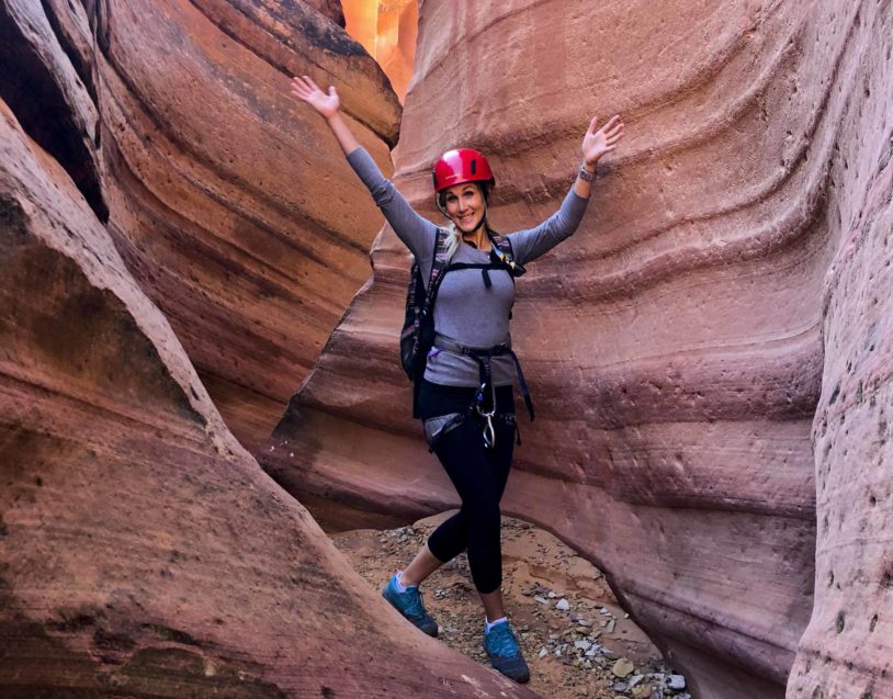 Canyoneering in ZIon adventure women travel