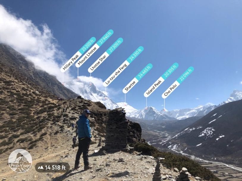 a view of all the peaks Nepal AdventureWomen women trips