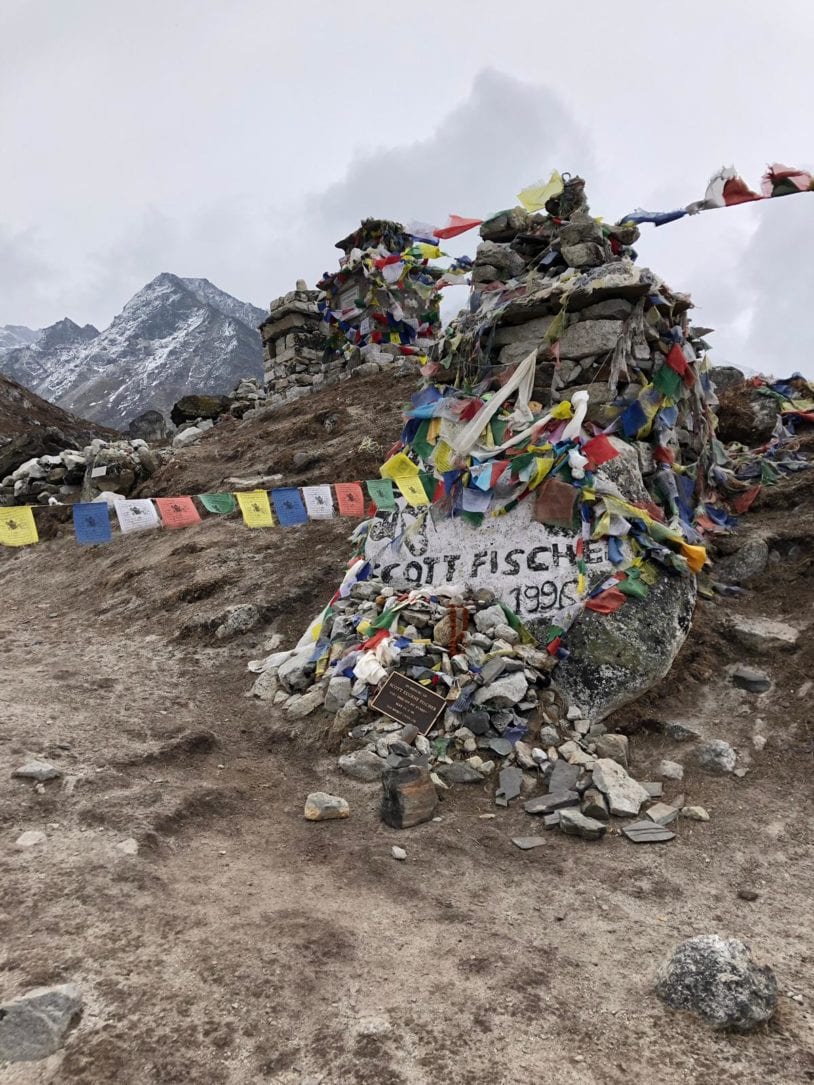 Climbers memorial at Mount Everest
