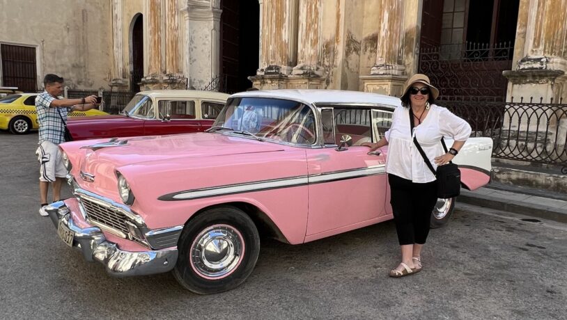 Classic Cuban car styles with AdventureWomen Guest