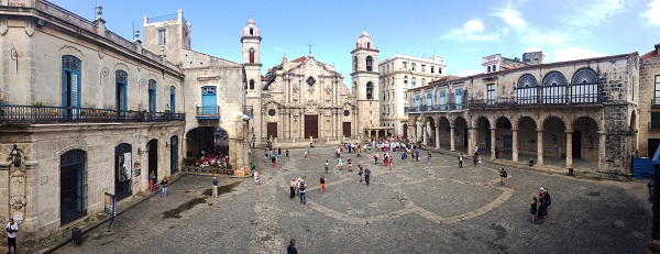 Havana Cathedral in Old Havana neighborhood