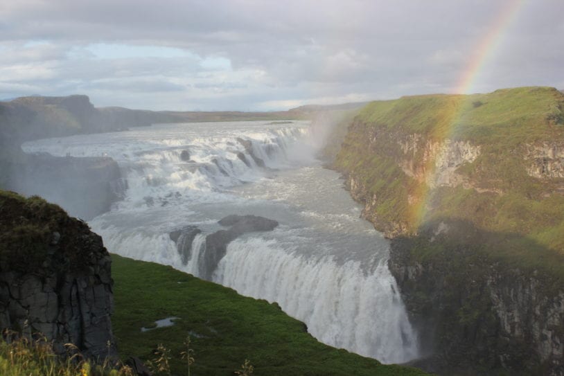 Iceland's Gullfoss Waterfall the Golden Waterfall of River Hvita
