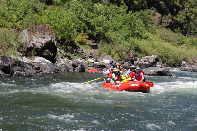 Riding the rapids on the Rogue River