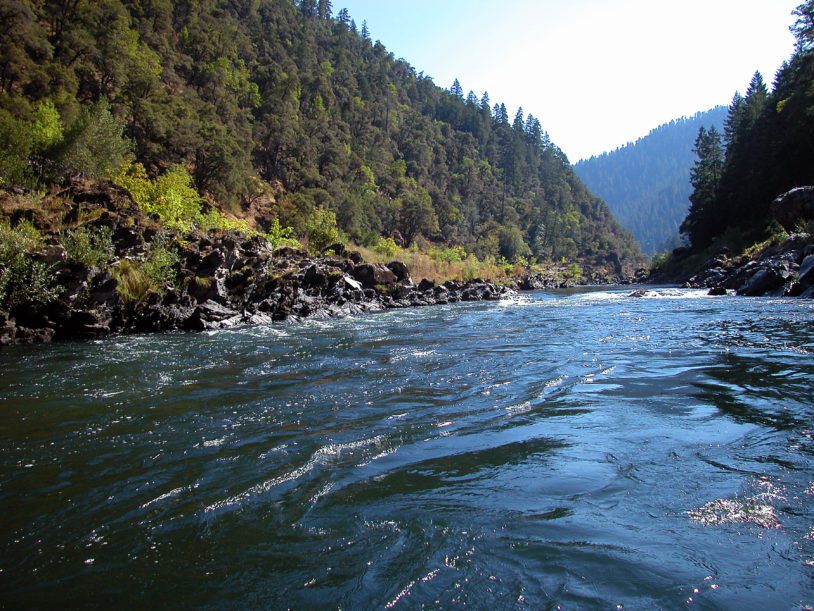 Floating on the Wild and Scenic Rogue River in southern Oregon.