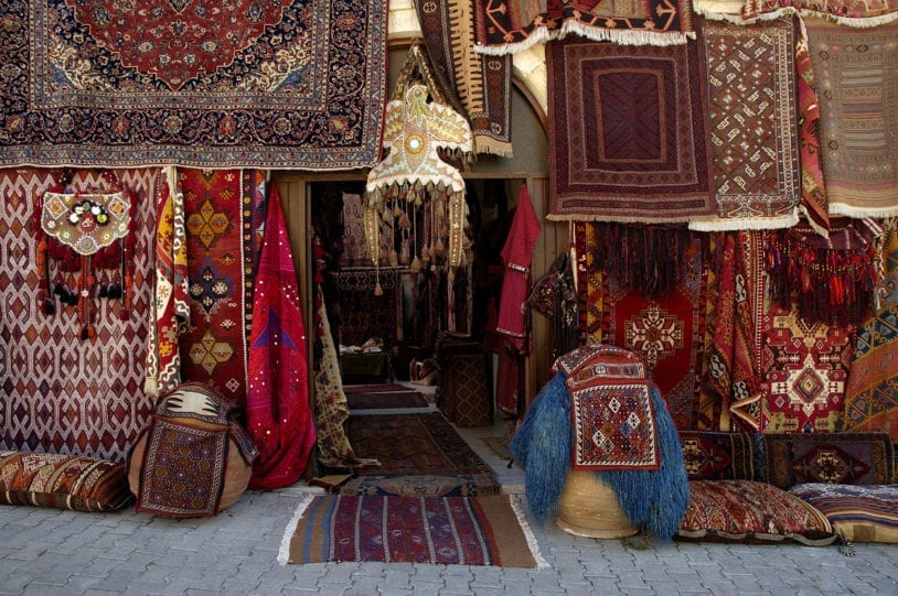 Up close cultural experience on women's trip to turkey visiting a Turkish rug cooperative