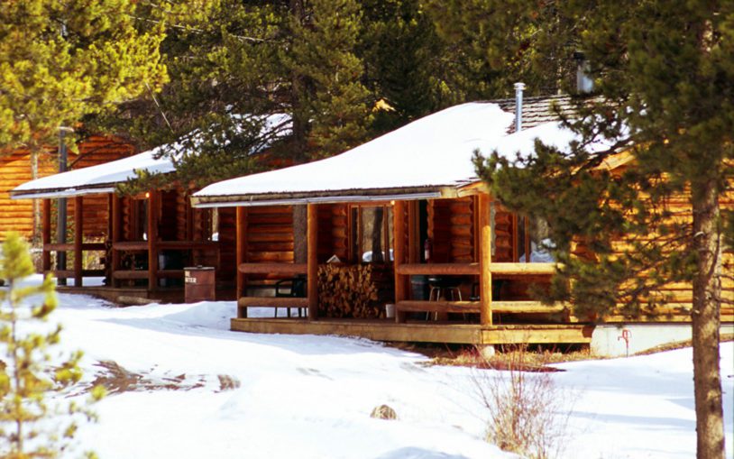 Log cabins in Yellowstone