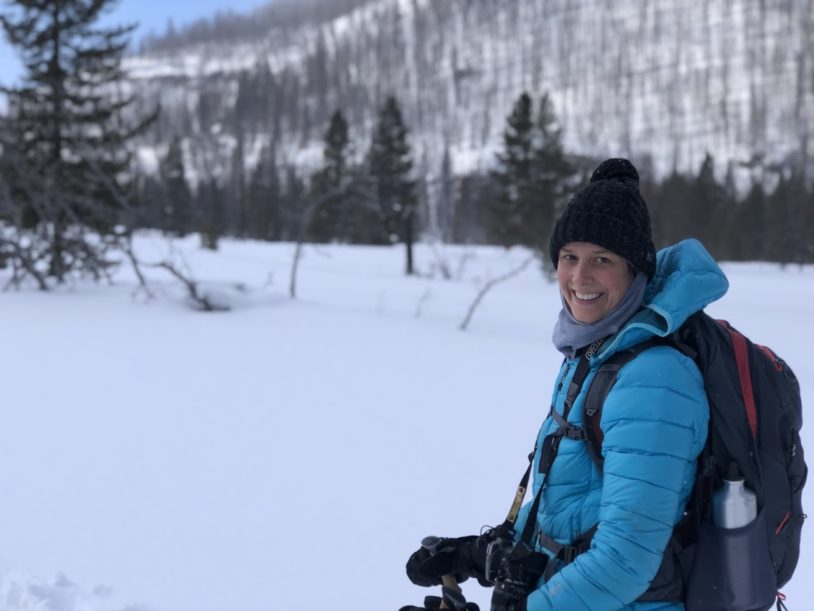 Snoeshoing and smiles in Yellowstone