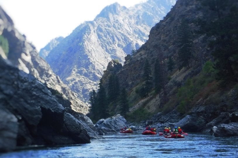 Rafting on the Salmon River in Idaho