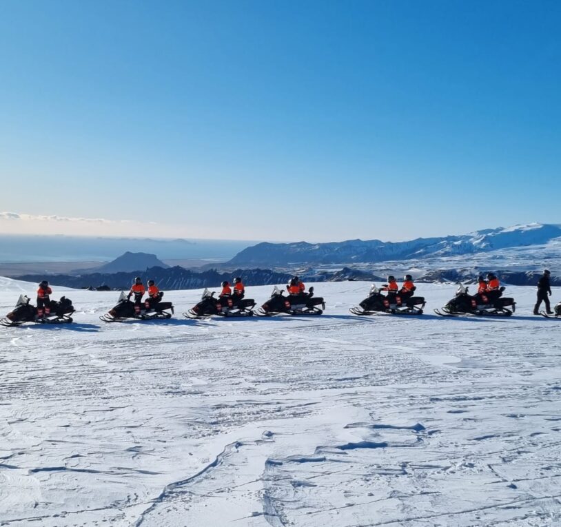 AdventureWomen in Iceland Snowmobiling