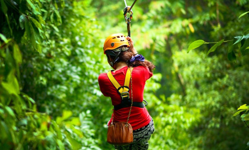Zip lining in Costa Rica with AdventureWomen